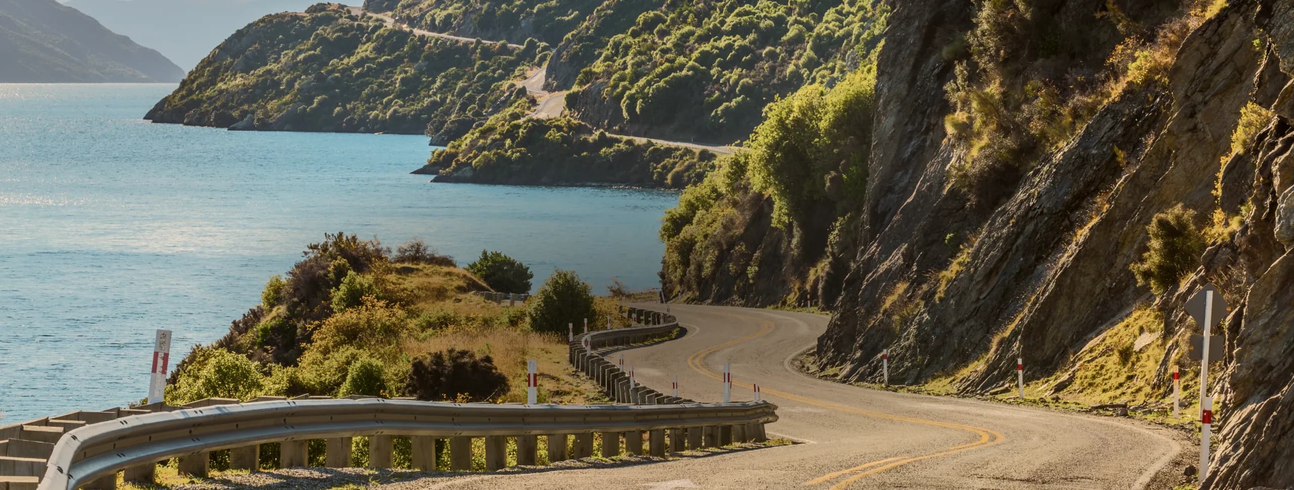 Queenstown scenic mountain view with car rental